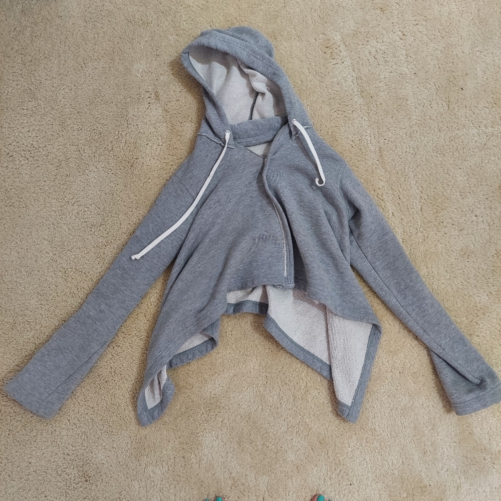 Comme des garcons grey jersey hoodie